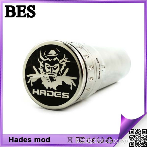 Newest Design Big Electronic Cigarette with Hades Mods Black and Stainless for Sale